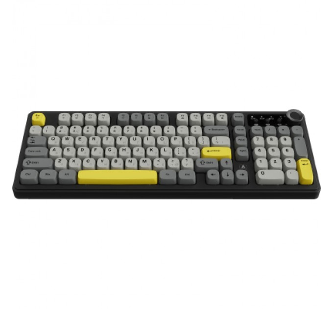 Клавіатура Ajazz AF98 Plus Wireless/Bluetooth/USB UA Black/Grey/Yellow (AF98-PLUS-BGY)