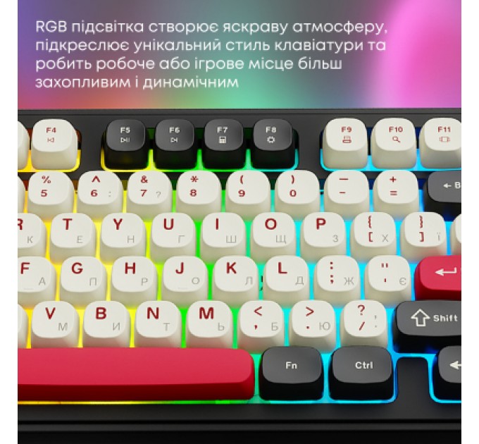 Клавіатура Ajazz AF98 Plus Wireless/Bluetooth/USB UA Black/White/Red (AF98-PLUS-BSR)