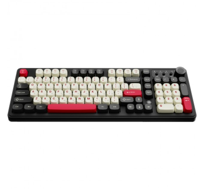 Клавіатура Ajazz AF98 Plus Wireless/Bluetooth/USB UA Black/White/Red (AF98-PLUS-BSR)