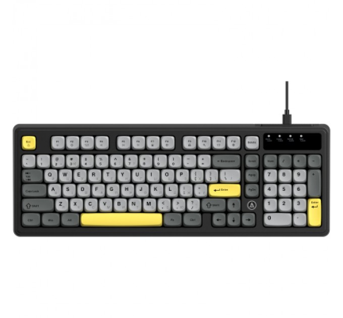 Клавіатура Ajazz AF98 USB UA Black/Grey/Yellow (AF98-BGY)