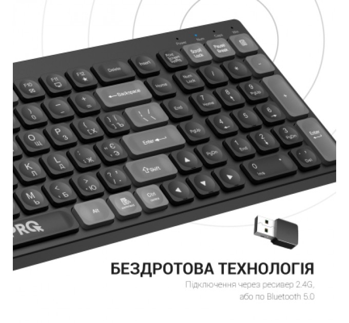 Клавіатура Ajazz SK985BO Bluetooth/Wireless UA Black/White (SK985BO)