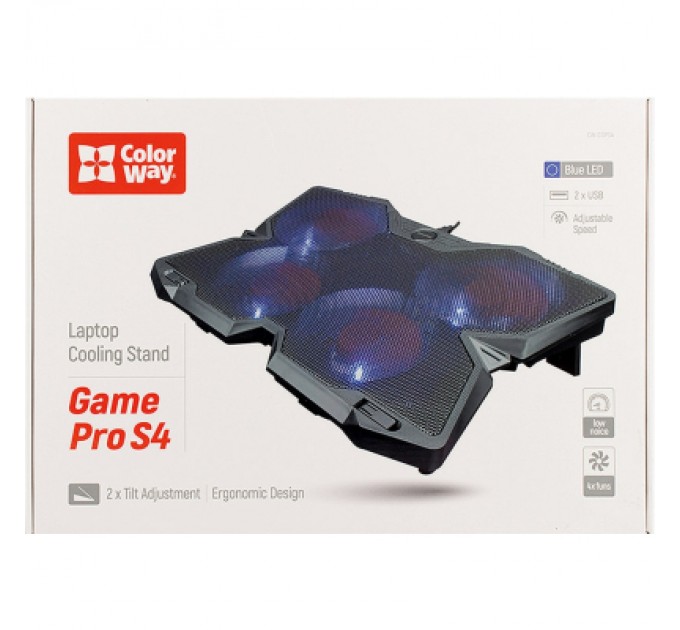 Підставка до ноутбука ColorWay Cooling Game Pro S4, 10-17 (CW-CGPS4)