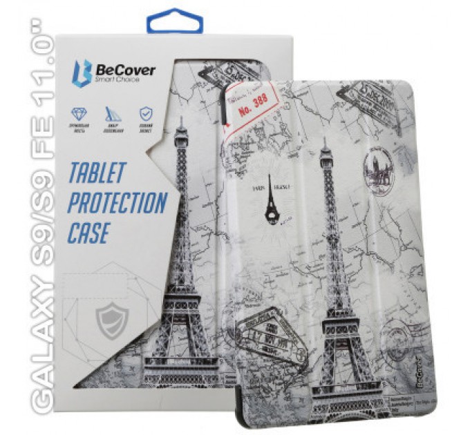 BeCover Чохол до планшета BeCover Smart Case Samsung Tab S9 (SM-X710/SM-X716)/S9 FE (SM-X510/SM-X516B) 11.0" Paris (710420)