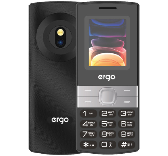 Ergo Мобільний телефон Ergo B185 Black