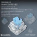 GamePro Клавіатура GamePro Asgard Valhalla Pro MK160B-D-Pro Rainy Switch Wireless/Bluetooth/USB UA Black (MK160B-D-Pro)