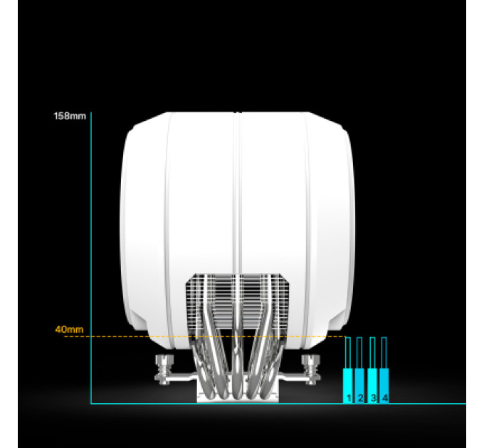 Zalman Кулер до процесора Zalman ZET5WHITE