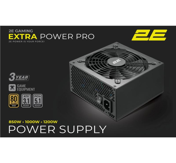 2E Блок живлення 2E 850W Extra Power Pro ATX3.1 GEN5.0 (2E-EP850GMII-140)
