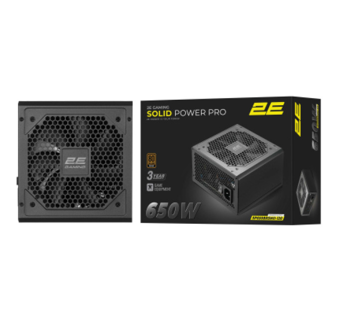 2E Блок живлення 2E 650W Solid Power Pro ATX3.1 GEN5.0 (2E-SP650BRSMII-120)