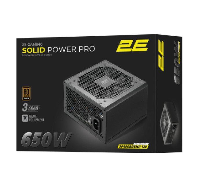 2E Блок живлення 2E 650W Solid Power Pro ATX3.1 GEN5.0 (2E-SP650BRSMII-120)