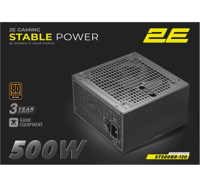 2E Блок живлення 2E 500W Stable Power ATX3.1 (2E-ST500BR-120)