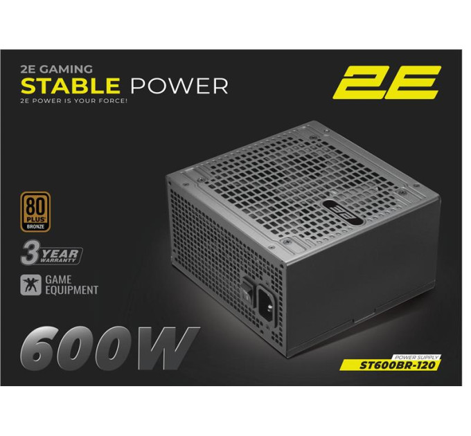 2E Блок живлення 2E 600W Stable Power ATX3.1 (2E-ST600BR-120)