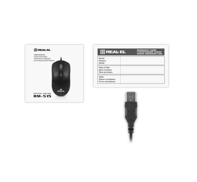 REAL-EL Миша REAL-EL RM-515 Black