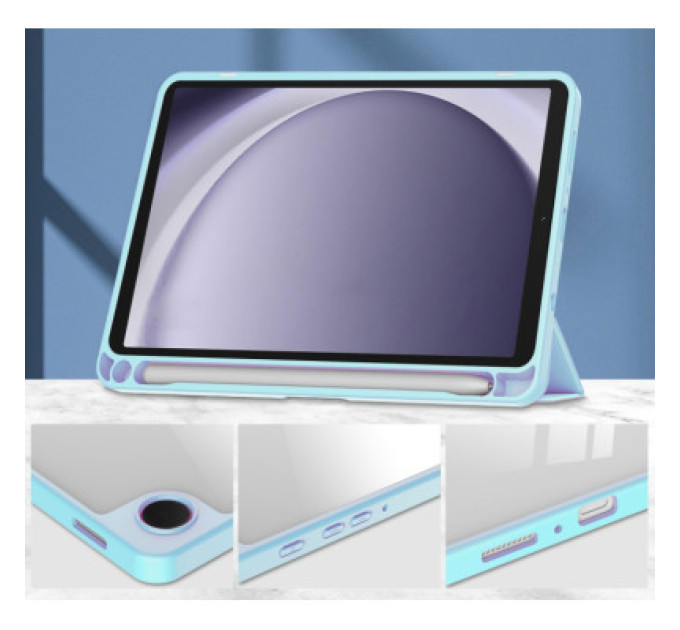 BeCover Чохол до планшета BeCover Soft Edge stylus holder Samsung Tab A9 SM-X115 8.7" Light Blue (710358)
