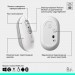 Logitech Мишка Logitech POP Mouse With Emoji Bluetooth Off-White (910-007411)