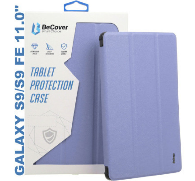 BeCover Чохол до планшета BeCover Soft Edge stylus holder Samsung Tab S9 (SM-X710/SM-X716)/S9 FE (SM-X510/SM-X516B) 11.0" Purple (710443)