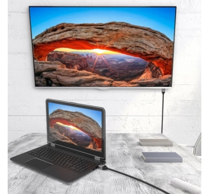 J5create Кабель мультимедійний HDMI M to HDMI M 2.0m V2.1 8K 60Hz HDR10 HLG 48Gbp J5create (JDC53-N)