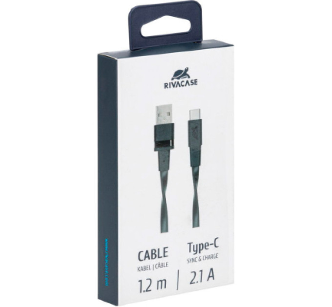RivaCase Дата кабель USB 2.0 AM to USB-C 1.2m black RivaCase (PS6002 BK12)