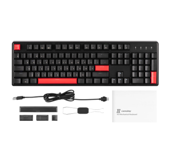 Lemokey Клавіатура Lemokey Keychron X3 Brown RGB USB Black (X3-H3-UA)