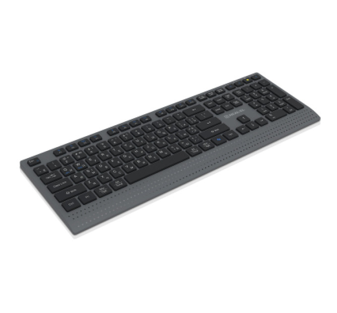 REAL-EL Клавіатура REAL-EL RK-715W Wireless/Bluetooth Black/Gray (EL123100051)