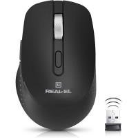 Мишка REAL-EL RM-380W Wireless Black (EL123200057)