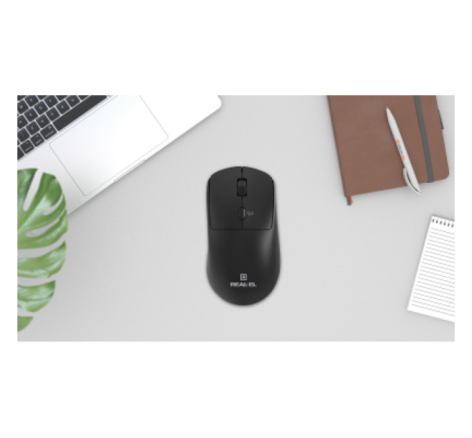 REAL-EL Мишка REAL-EL RM-317W Wireless Black (EL123200052)