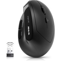 Мишка REAL-EL RM-490W Wireless/Bluetooth Black (EL123200058)