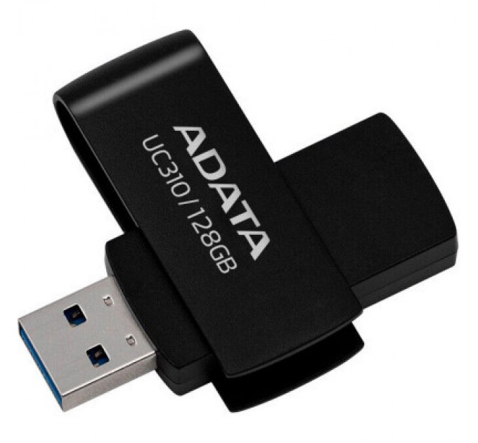 ADATA USB флеш накопичувач ADATA 128GB UC310 USB 3.2 Black (UC310-128G-RBK)