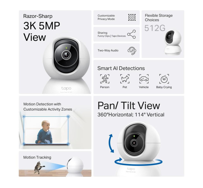 TP-Link Wi-Fi камера, Tapo C230 TP-LINK