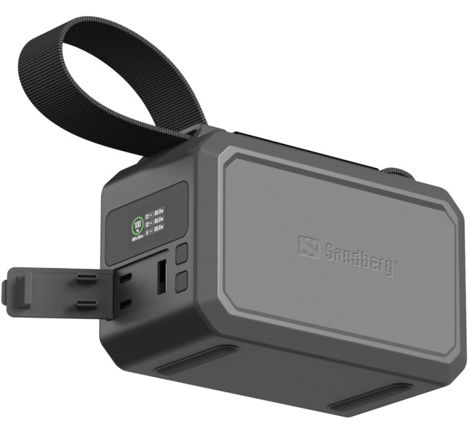 Sandberg Батарея універсальна Sandberg 40000mAh Survivor 100W, IPX4 Water resist, LED Torch, Pass-Through Charging (421-14)