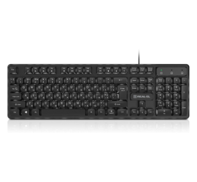 REAL-EL Клавіатура REAL-EL RK-7015 USB Black (EL123100049)