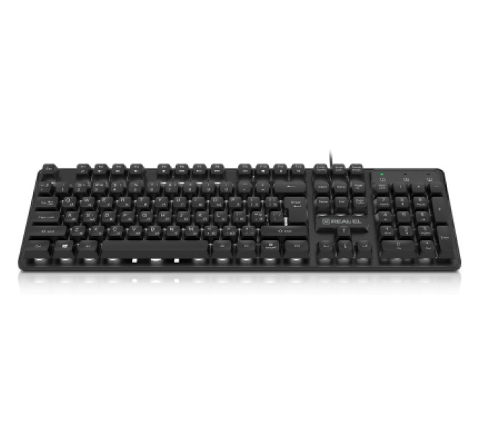 REAL-EL Клавіатура REAL-EL RK-7015 USB Black (EL123100049)