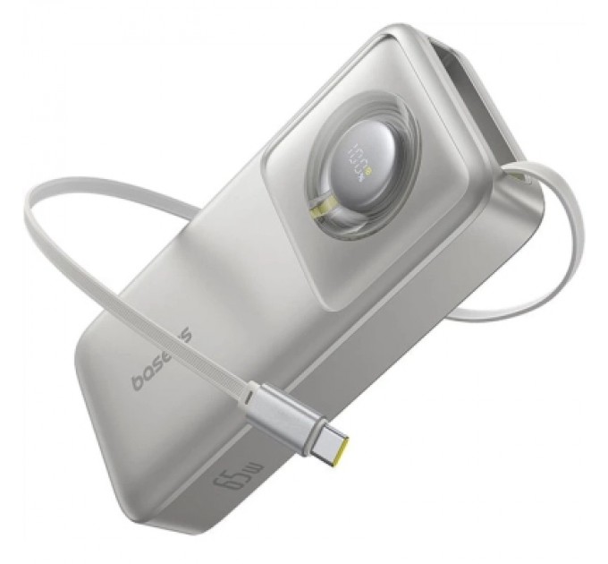 Батарея універсальна Baseus Free2Pull 20000mAh 65W, PD/3.0, QC/3.0, Lunar gray (P10073700843-00)