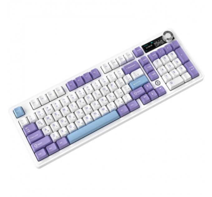 Клавіатура Ajazz AK980 V2 Gift Switch V2 Wireless/Bluetooth/USB UA White/Blue (AK980-V2-G-PWB)