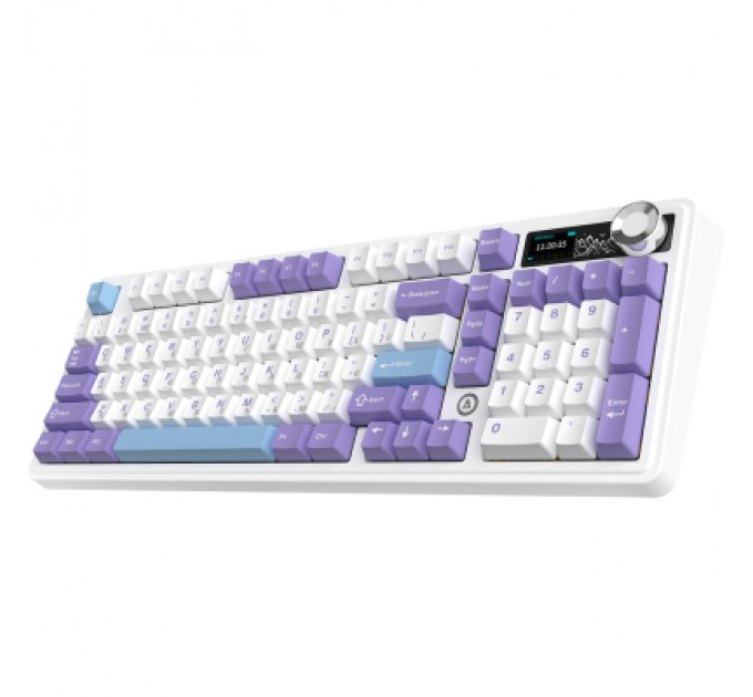 Клавіатура Ajazz AK980 V2 Gift Switch V2 Wireless/Bluetooth/USB UA White/Blue (AK980-V2-G-PWB)