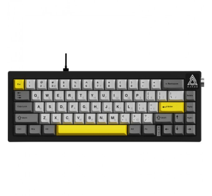 Клавіатура Ajazz AK650 Moon Yellow Switch USB UA Black/Grey/Yellow (AK650-MY-GWY)
