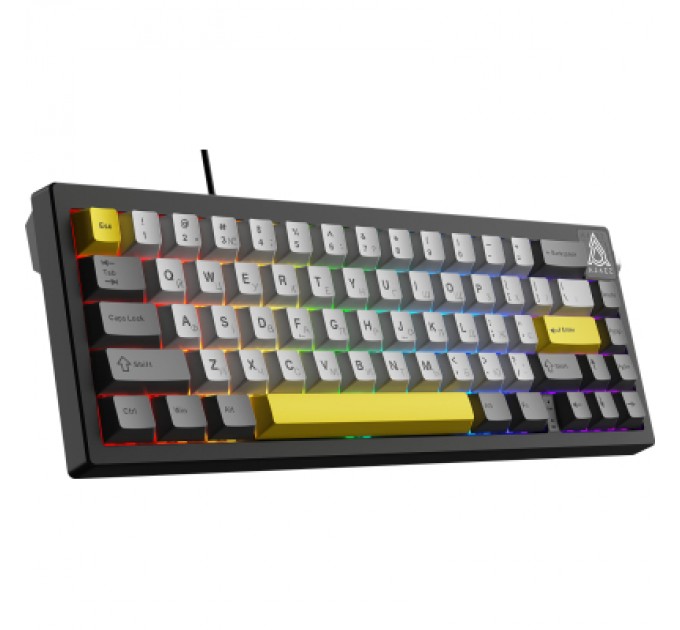 Клавіатура Ajazz AK650 Moon Yellow Switch USB UA Black/Grey/Yellow (AK650-MY-GWY)