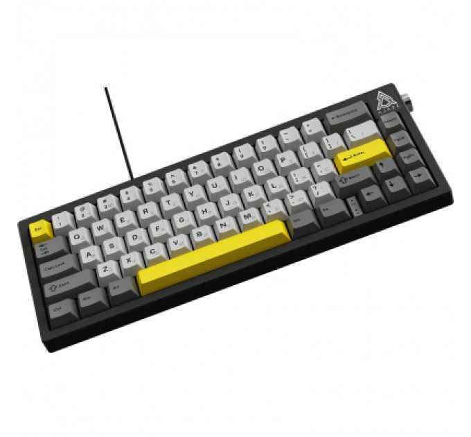 Клавіатура Ajazz AK650 Moon Yellow Switch USB UA Black/Grey/Yellow (AK650-MY-GWY)