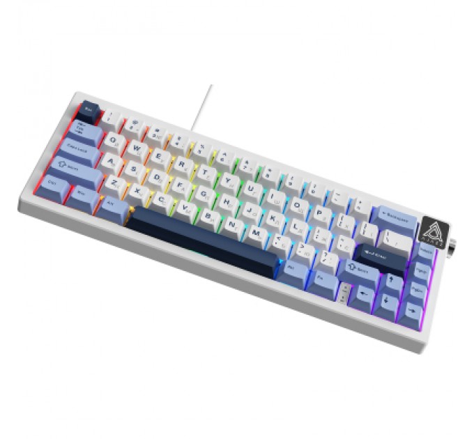 Клавіатура Ajazz AK650 Sea Salt Switch USB UA White/Blue (AK650-SS-BWB)