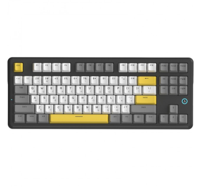 Клавіатура Ajazz AK870 V2 Flying Fish Switch USB UA Black/Grey/Yellow (AK870-V2-FF-BGY)