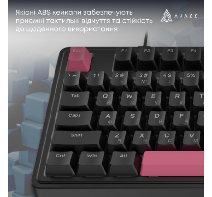 Клавіатура Ajazz AK980 Red Switch USB UA Black (AK980-R-BR)