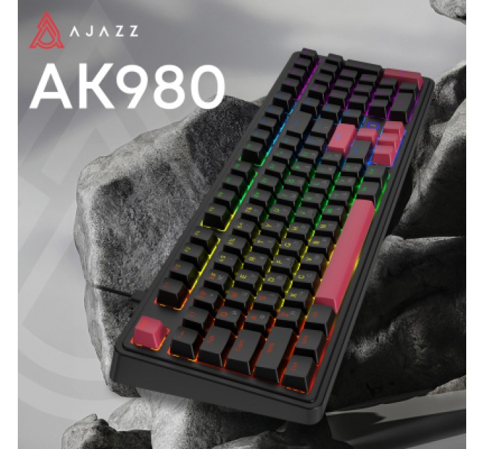 Клавіатура Ajazz AK980 Red Switch USB UA Black (AK980-R-BR)