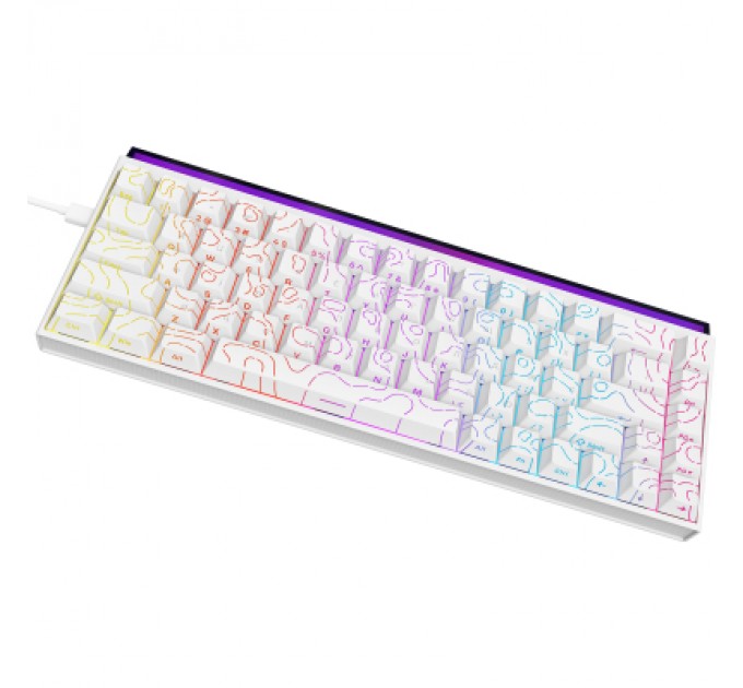 Клавіатура Ajazz NK68 Red Switch USB UA White (NK68-R-S-W)