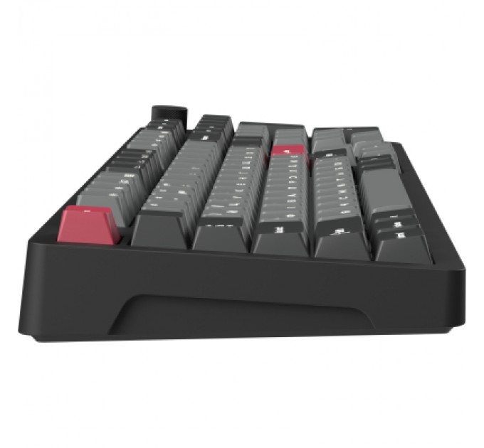 Клавіатура GamePro Asgard Drakkar Keychron Super Red Switch Wireless/Bluetooth/USB UA Black (MK305BK)