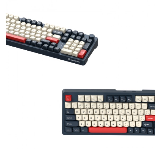 Клавіатура GamePro Asgard Drakkar Keychron Super Red Switch Wireless/Bluetooth/USB UA Blue (MK305BL)