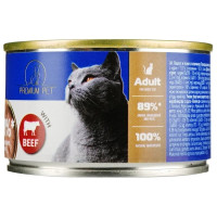 Паштет для котів PREMIUM PET з яловичиною 100 г (4820255191812)