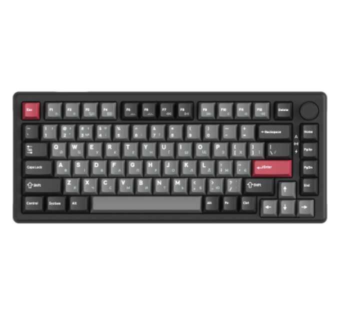 GamePro Клавіатура GamePro Asgard Yord Wireless/Bluetooth/USB UA Black (MK266BK)
