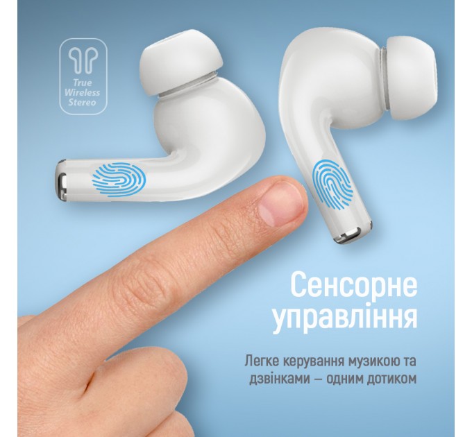 Bluetooth-гарнітура СolorWay Slim TWS-5 Earbuds White (CW-TWS5WT)