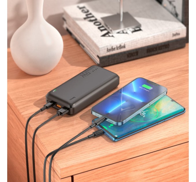 Батарея універсальна HOCO 20000mAh, 22.5W, Black (J101A / 45365)