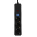 2E Фільтр живлення 2E 3 розетки, 1 м, черный (2E-U03C14M1BK)
