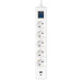 2E Мережевий фільтр 2E 5хSchuko, 1 х USB, 1 x USB-C, 3 м (2E-SP515M3USBWH)